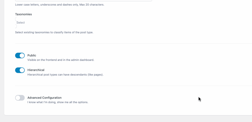 Make CPT Hierarchical via ACF